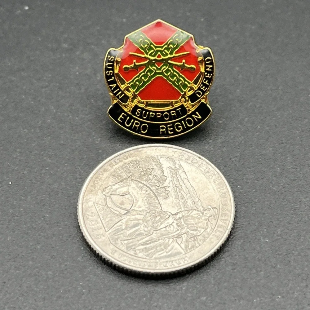 Euro‎ Region Sustain Support Defend Lapel Hat Pin